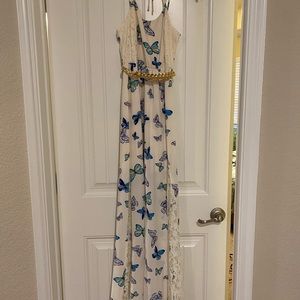 Butterfly maxi dress